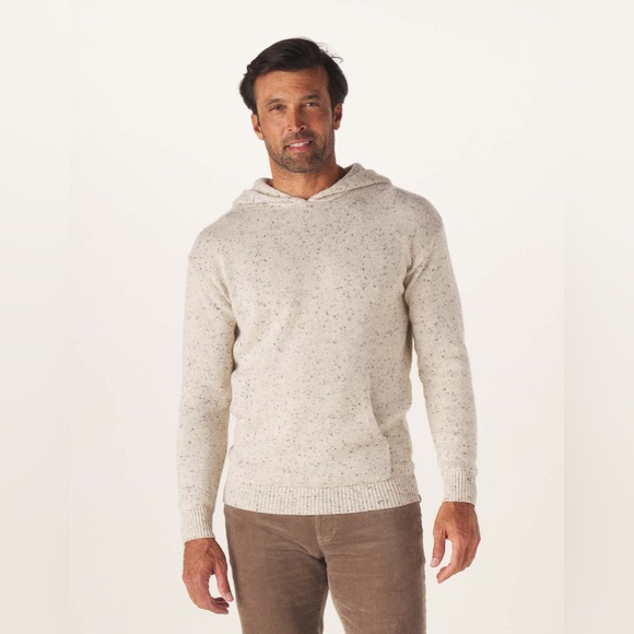 The Normal Brand Seawool Nep Hoodie Sweater in Cream XL